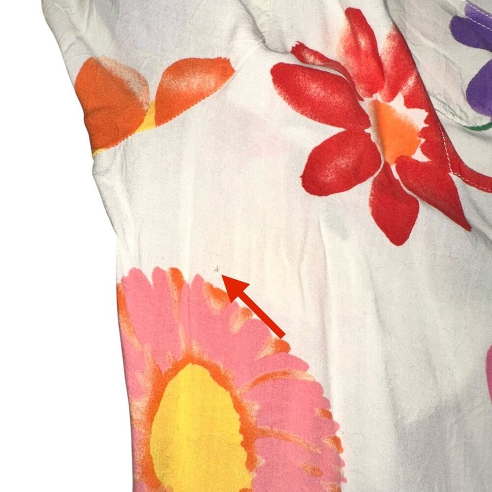 Jams World Hattie Vintage Floral Short Sleeve Colorful Mini Dress SMALL - Picture 6 of 6